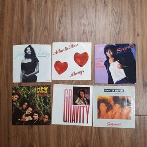 Lot of 6 Soul - Atlantic Starr, Pointer Sisters Picture Sleeve RPM 7" VG++